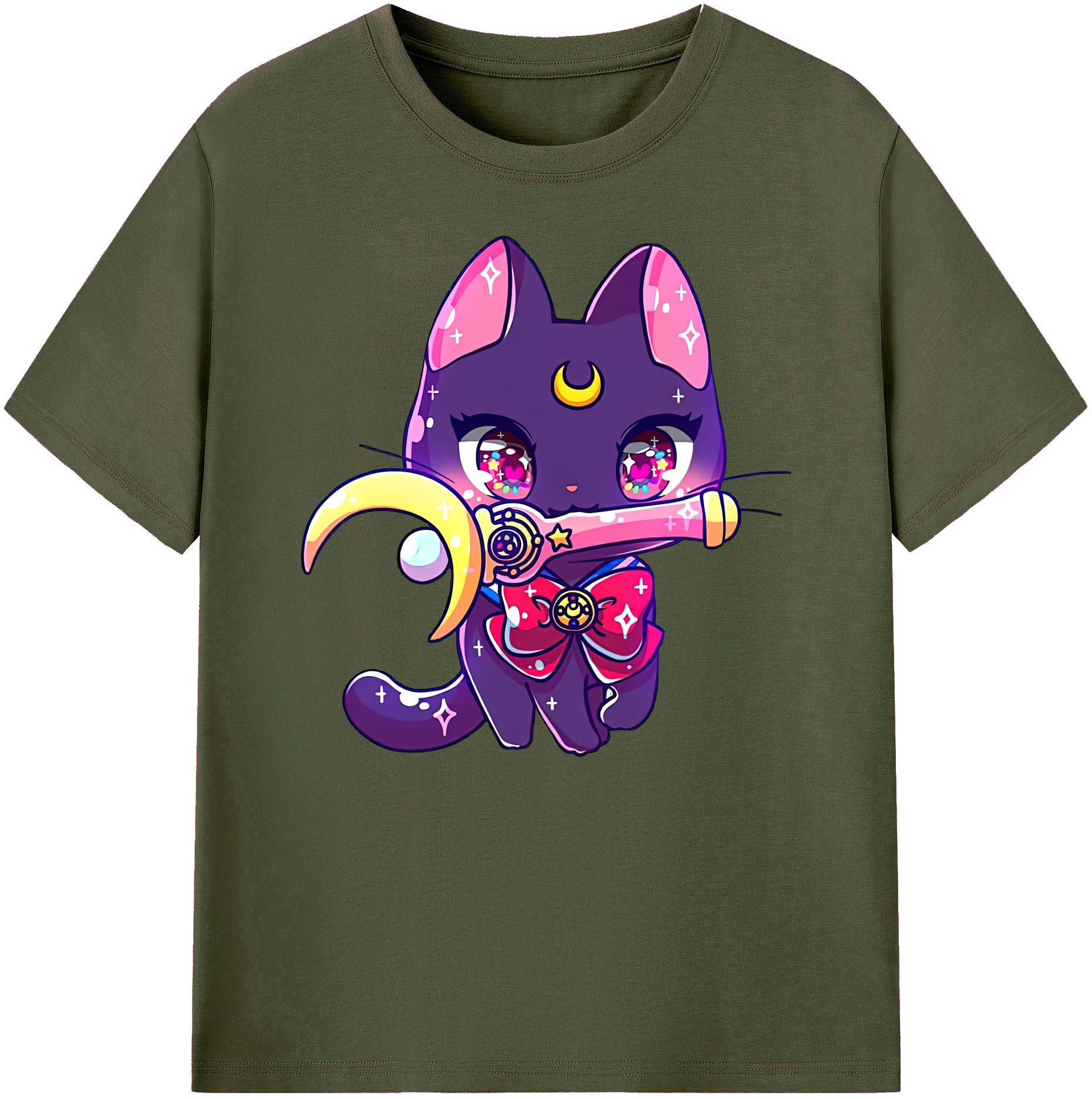 （画像用） 美少女戦士セーラームーン Sailor Moon 綿100％ メンズ半袖Tシャツ｜肌触りやわらか＆通気性